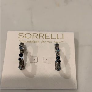 Rhinestone hoop earrings
